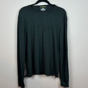 Bombas Women's Merino Wool Tencel Green Long Sleeve Baselayer Top Med Outdoor